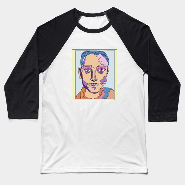John Waters Pop Art Baseball T-Shirt by bailezell